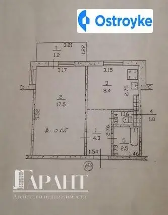 1-комнатная квартира, 34 м², вул. Покришева, Херсон