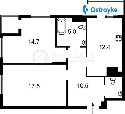 2-кімнатна квартира, 63 м², вул. Глибочицька, 13, Київ