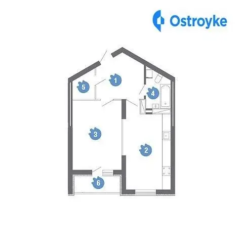 1-кімнатна квартира, 55 м², вул. Новопольова, Київ