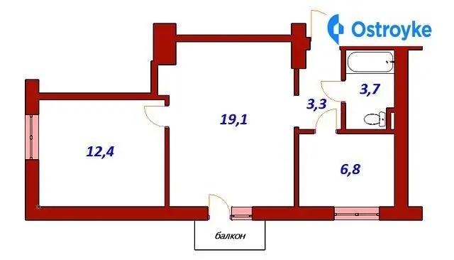 Продажа 2-комнатной квартиры, 46 м², Краматорск — фото 2