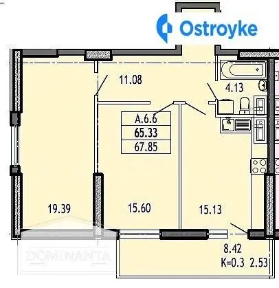 Продаж 2-кімнатної квартири, 67 м², Одеса — фото 3