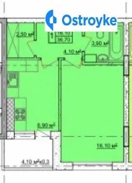 Продаж 1-кімнатної квартири, 38 м², Одеса — фото 5