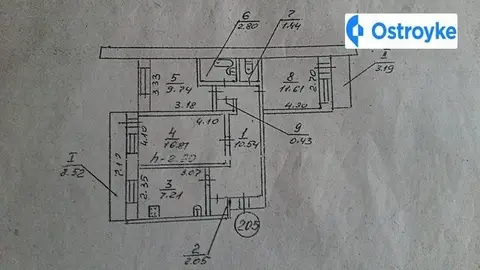 3-комнатная квартира, 66 м², просп. Георгия Димитрова, 23, Херсон