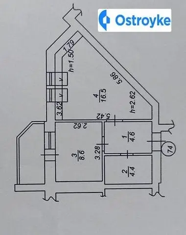 1-комнатная квартира, 39 м², вул. Висока, 4, Ирпень