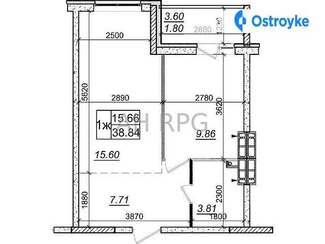 Продаж 1-кімнатної квартири, 40 м², Київ — фото 2