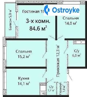 3-комнатная квартира, 87 м², пл. Толбухіна, 135, Одесса