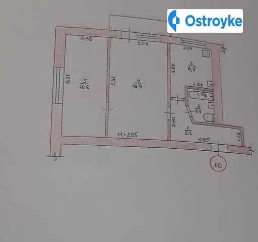 Продаж 2-кімнатної квартири, 46 м², Житомир — фото 1