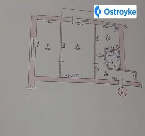 Продажа 2-комнатной квартиры, 46 м², Житомир