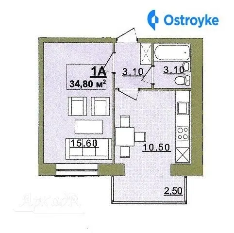 Продаж 1-кімнатної квартири, 35 м², Івано-Франківськ — фото 1