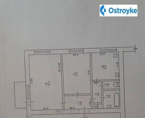 2-кімнатна квартира, 50 м², вул. Київська, Житомир
