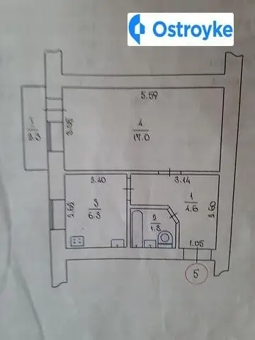 Продаж 1-кімнатної квартири, 30 м², Мелітополь