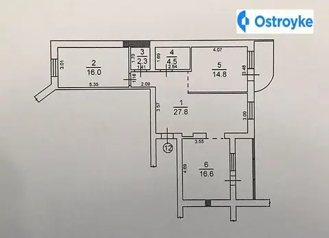 2-комнатная квартира, 89 м², вул. Костанді, 162/5, Одесса
