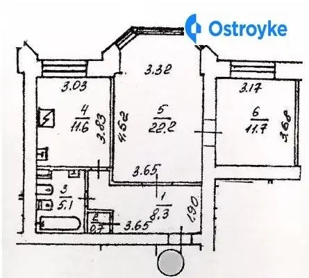 2-комнатная квартира, 60 м², вул. Верховинна, 91, Киев