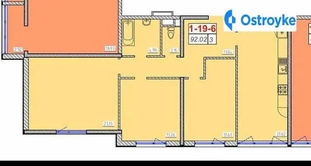 Продаж 3-кімнатної квартири, 91 м², Одеса — фото 2