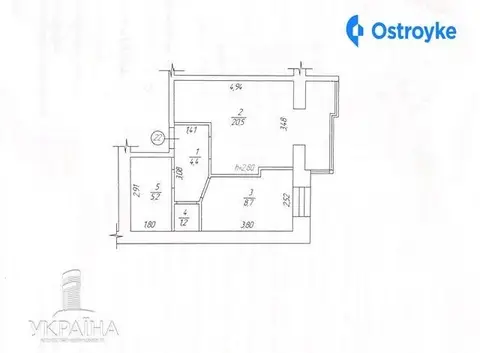 1-комнатная квартира, 40 м², вул. Династия, Винница