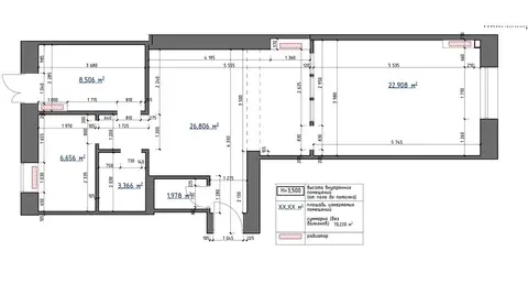 2-комнатная квартира, 70 м², улица Прорезна, 9, Киев