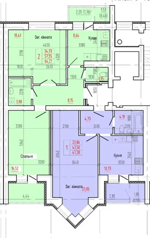 3-комнатная квартира, 1125 м², Прокофьева, Сумы