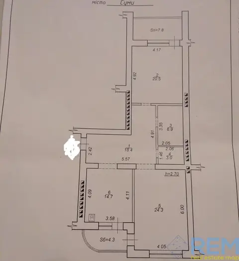2-комнатная квартира, 99 м², Пушкина, Сумы
