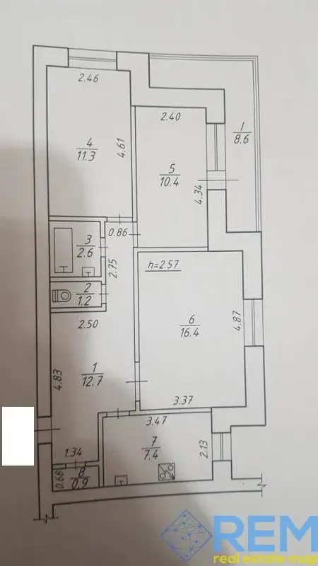 3-кімнатна квартира, 72 м², Героев Крут (Черепина), Суми