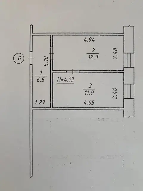 2-комнатная квартира, 30 м², пл. Привокзальна, Сумы