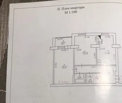 3-комнатная квартира, 52 м², Гамалия, Сумы
