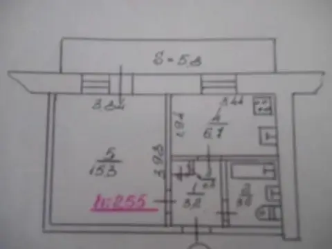 1-комнатная квартира, 31 м², вул. Заливна, Сумы