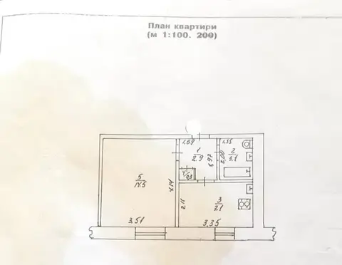 1-комнатная квартира, 30 м², Курський пр-т, Сумы