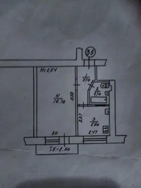 1-комнатная квартира, 30 м², Сумы