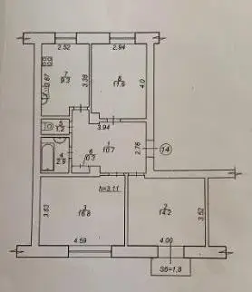 3-комнатная квартира, 68 м², Набережна р. Стрелкі, 1-я, Сумы