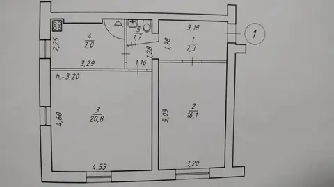 2-комнатная квартира, 52 м², Толстого Льва, Сумы
