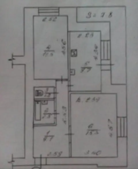 2-комнатная квартира, 52 м², Сумы