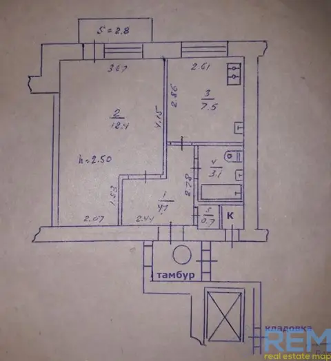 1-комнатная квартира, 36 м², Курський пр-т, Сумы