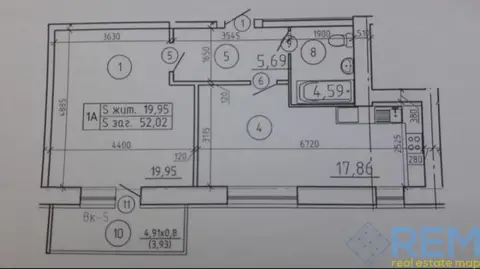 1-комнатная квартира, 52 м², Михайла Лушпи пр-т, Сумы