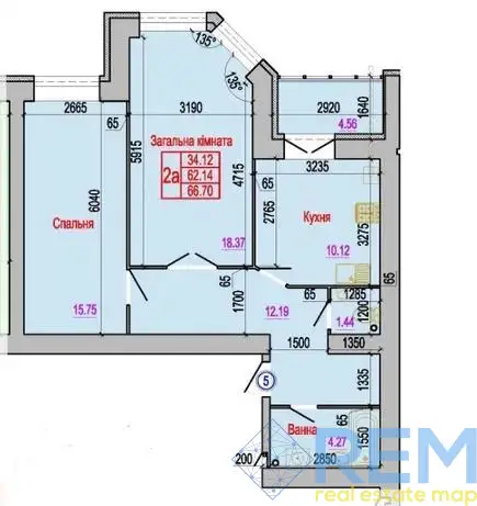 2-комнатная квартира, 66 м², Героев Крут (Черепина), Сумы