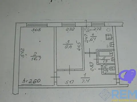 2-комнатная квартира, 42 м², пров. 2-й Перекопський, Сумы