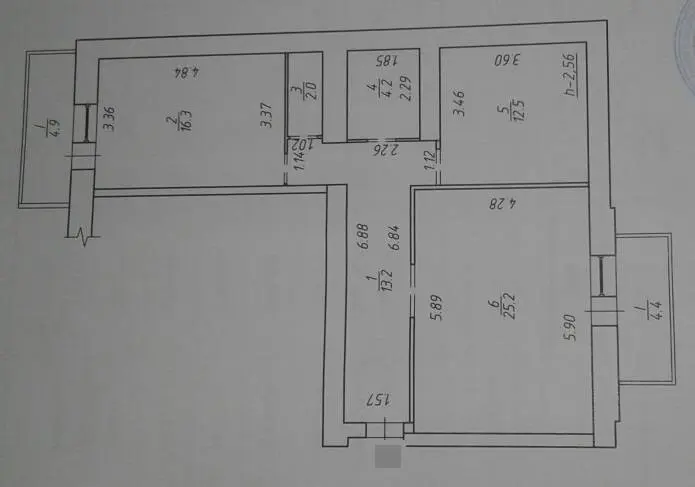 2-комнатная квартира, 81 м², Михайла Лушпи пр-т, Сумы — фото 9