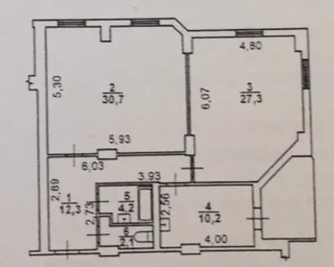 Продажа 2-комнатной квартиры, 90 м², Одесса