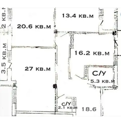 3-комнатная квартира, 113 м², Одесса