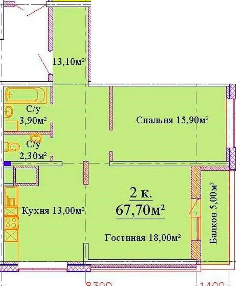 Продам двухкомнатную квартиру в новом доме на Варненской — фото 2