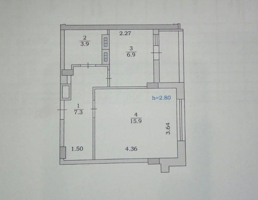 1-комнатная квартира, 36 м², Черноморск (Ильичевск) — фото 4