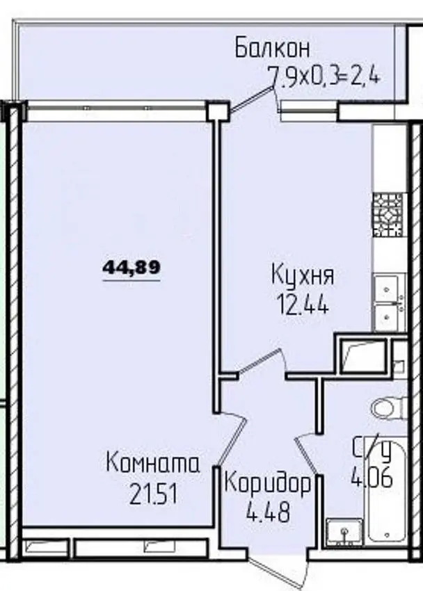 Продается 1-нокомнатная квартира в Аркадии — фото 3
