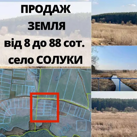 Земельна ділянка в с. Солуки