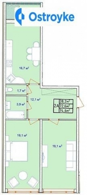 Фото 2 Продаж Квартир Фонтанская дорога