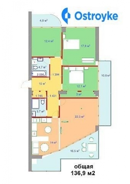 Фото 4 Продаж Квартир Бородинская улица