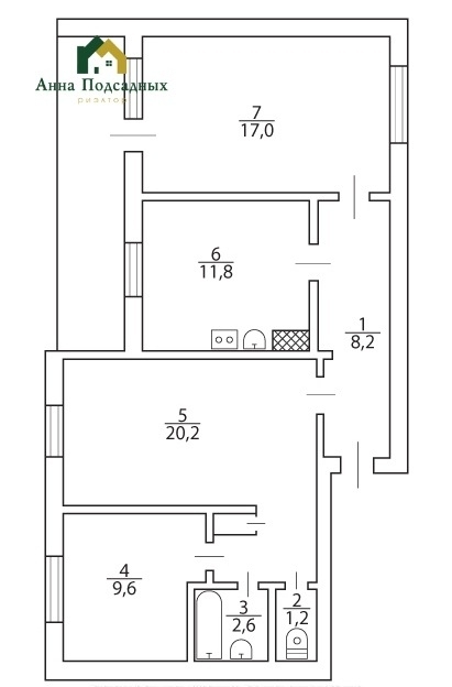 Фото 8 Продаж Квартир ​Купите 3х комнатную квартиру на 3м Таврическом ул. 49 Гвардейской дивизии