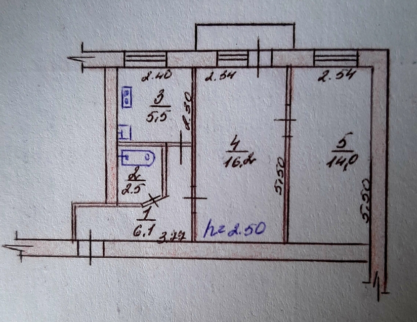 Фото 1 Продаж Квартир Продам 2х кімнатну квартиру