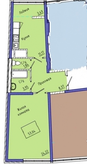 Фото 4 Продаж Квартир Продается 1-нокомнатная квартира возле моря